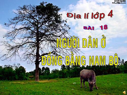 Bài 18. Người dân ở đồng bằng Nam Bộ