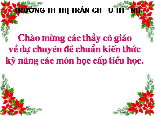 Chuẩn kiến thức kĩ năng