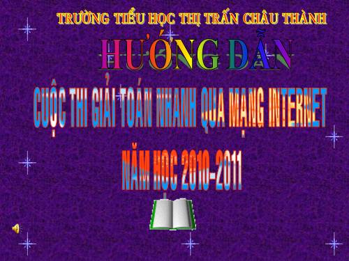 HƯỚNG DẪN GIẢI TOÁN QUA INTERNET