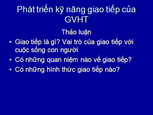 tập huấn GD Hòa nhập