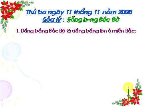 Bài 11. Đồng bằng Bắc Bộ