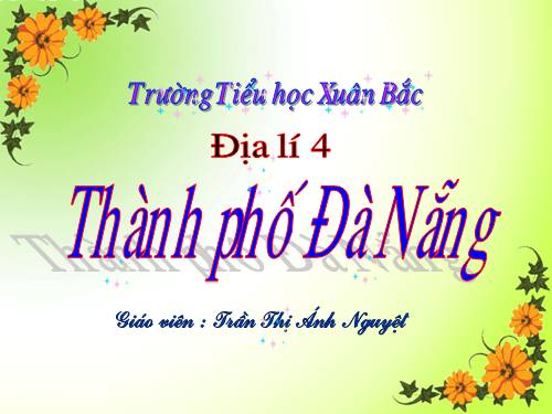 Bài 28. Thành phố Đà Nẵng