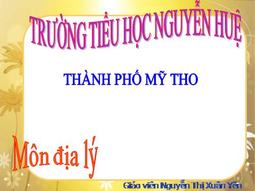 Bài 21. Thành phố Hồ Chí Minh