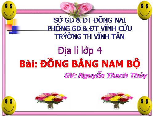 Bài 17. Đồng bằng Nam Bộ