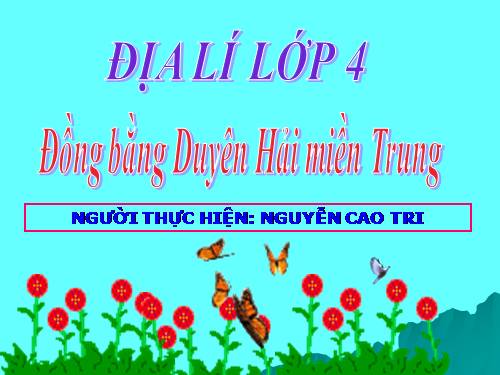 Bài 24. Dải đồng bằng duyên hải miền Trung