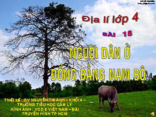 Bài 18. Người dân ở đồng bằng Nam Bộ