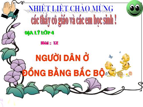 Bài 12. Người dân ở đồng bằng Bắc Bộ