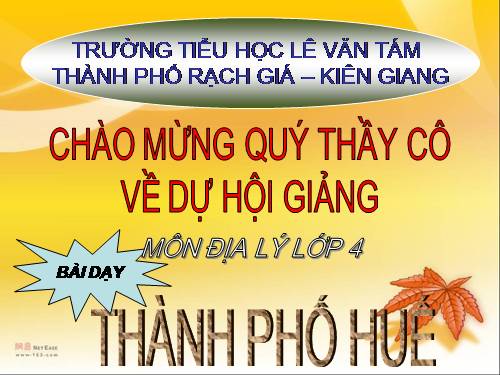 Bài 27. Thành phố Huế