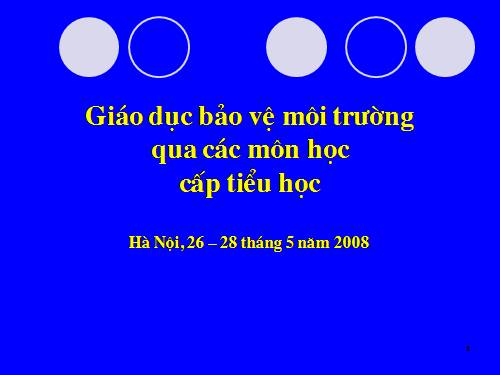 Giáo dục Bảo vệ môi trường
