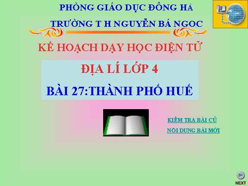 Bài 27. Thành phố Huế