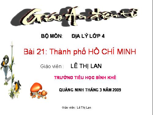 Bài 21. Thành phố Hồ Chí Minh