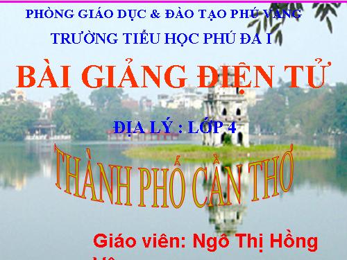 Bài 22. Thành phố Cần Thơ