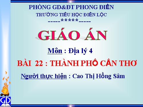 Bài 22. Thành phố Cần Thơ