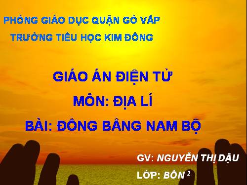 Bài 17. Đồng bằng Nam Bộ