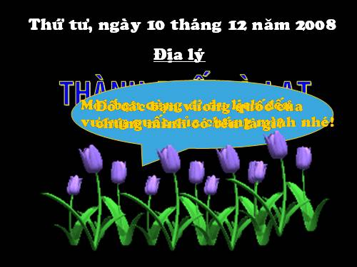 Bài 9. Thành phố Đà Lạt