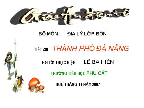 Bài 28. Thành phố Đà Nẵng