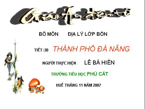 Bài 28. Thành phố Đà Nẵng