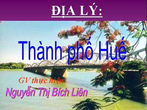 Bài 27. Thành phố Huế