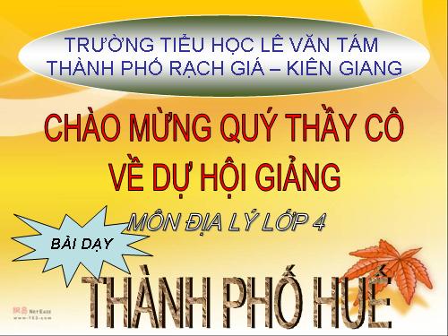 Bài 27. Thành phố Huế