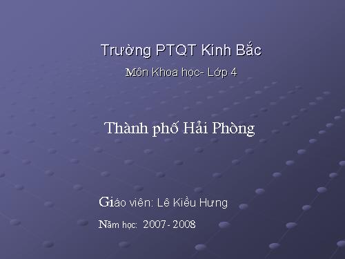 Bài 16. Thành phố Hải Phòng