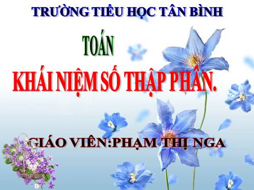 Khái niệm số thập phân