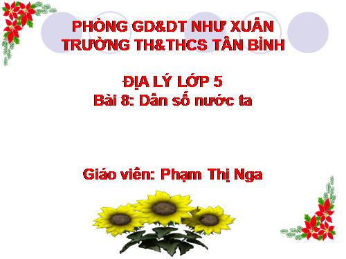 Bài 8. Dân số nước ta