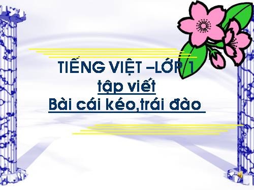 Tuần 11. Cái kéo, trái đào, sáo sậu … Chú cừu, rau non, thợ hàn …