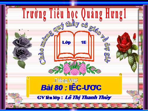 Bài 80. iêc, ươc