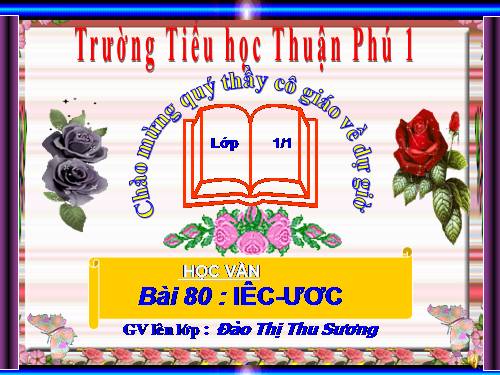 Bài 80. iêc, ươc