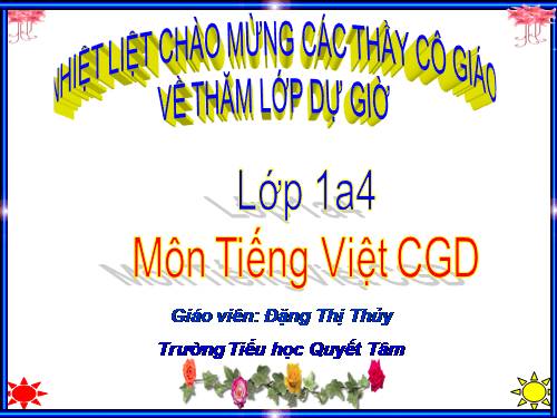 Bài Phân biệt gi-d-v. TV1CGD