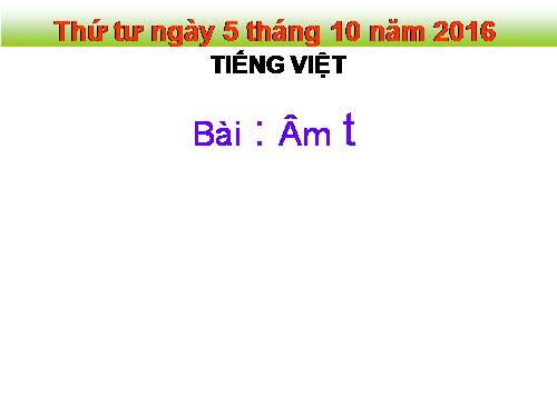 Viết chữ t