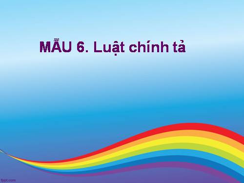 Luật chính tả L1.CGD