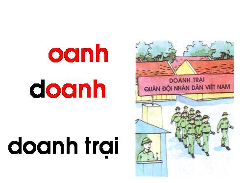 Bài 95. oanh, oach