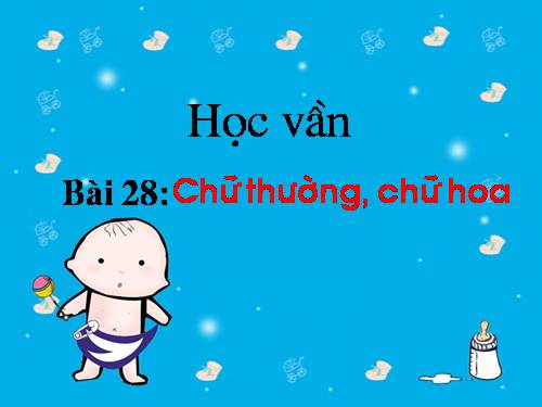 Bài 28. Chữ thường. Chữ hoa