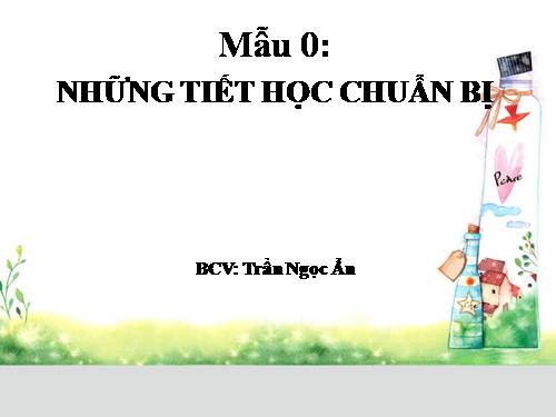 tiết học chuẩn bị