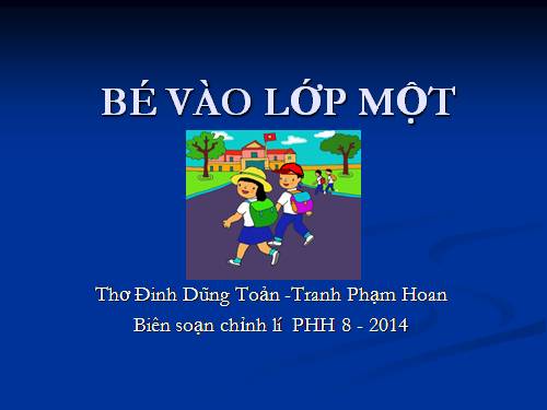 be vao lop 1