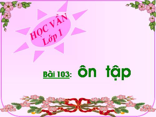 Bài 103. Ôn tập