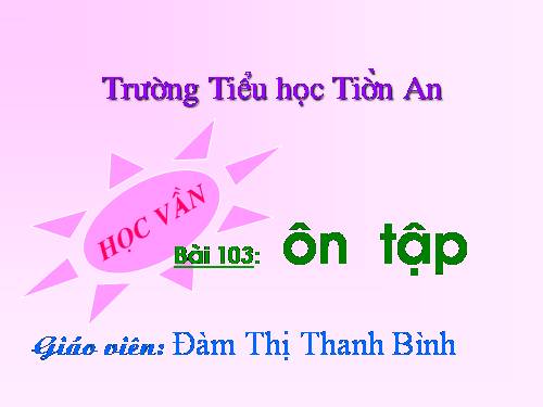 Bài 11. Ôn tập