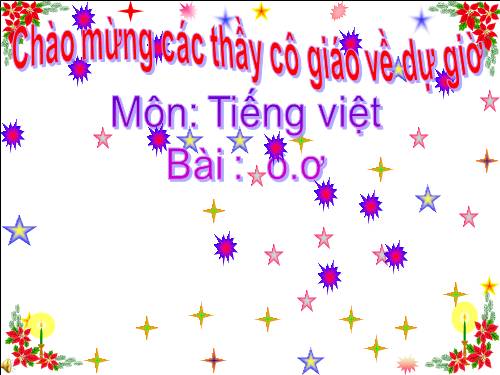 Bài 9. o, c