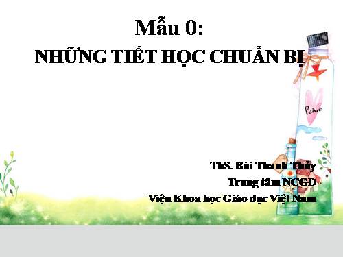 Những tiết học chuẩn bị