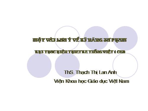 Mot vai luu y ve ki nang su pham khi thuc hien thietke Tieng Viet 1 CGD