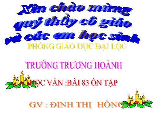 Bài 83. Ôn tập