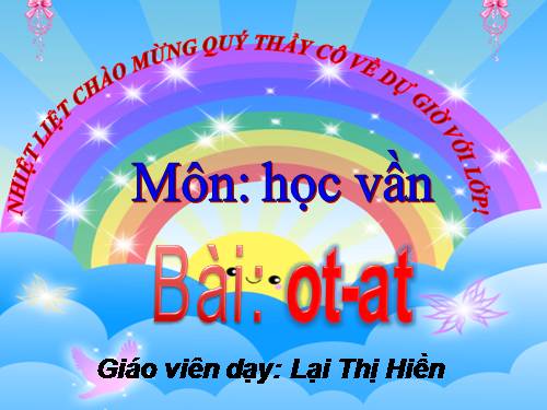 Bài 68. ot, at