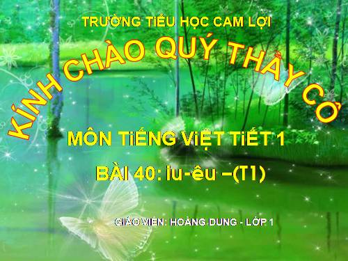 Bài 40. iu, êu