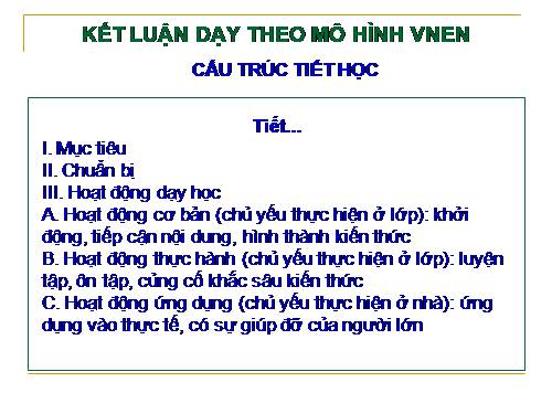 Dự án mô hình trường học mới Việt Nam 4