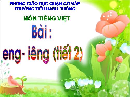 Bài 55. eng, iêng