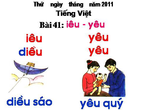 Bài 41. iêu, yêu