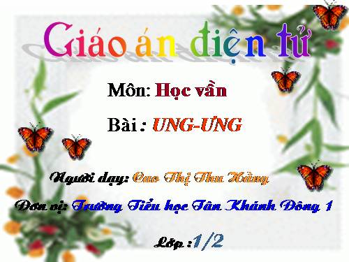 Bài 54. ung, ưng