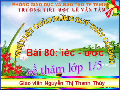 Bài 80. iêc, ươc