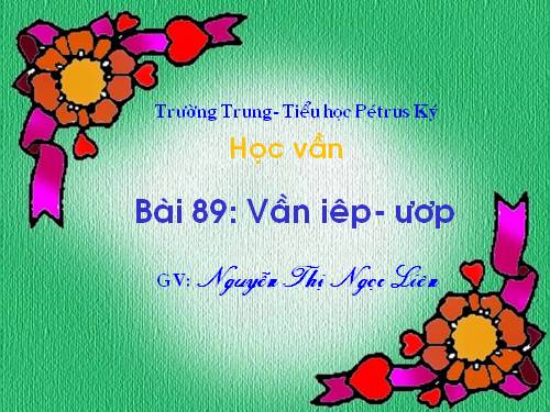 Bài 89. iêp, ươp